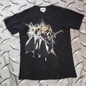 Vintage Bleach Anime Full Cast T-Shirt Ripple Junction Size S